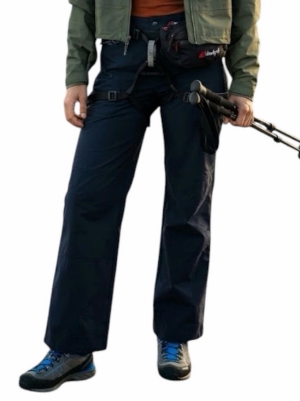CLOUDVEIL Gorpcore Outdoor Hiking Utility Adjustable Trousers Black Medium